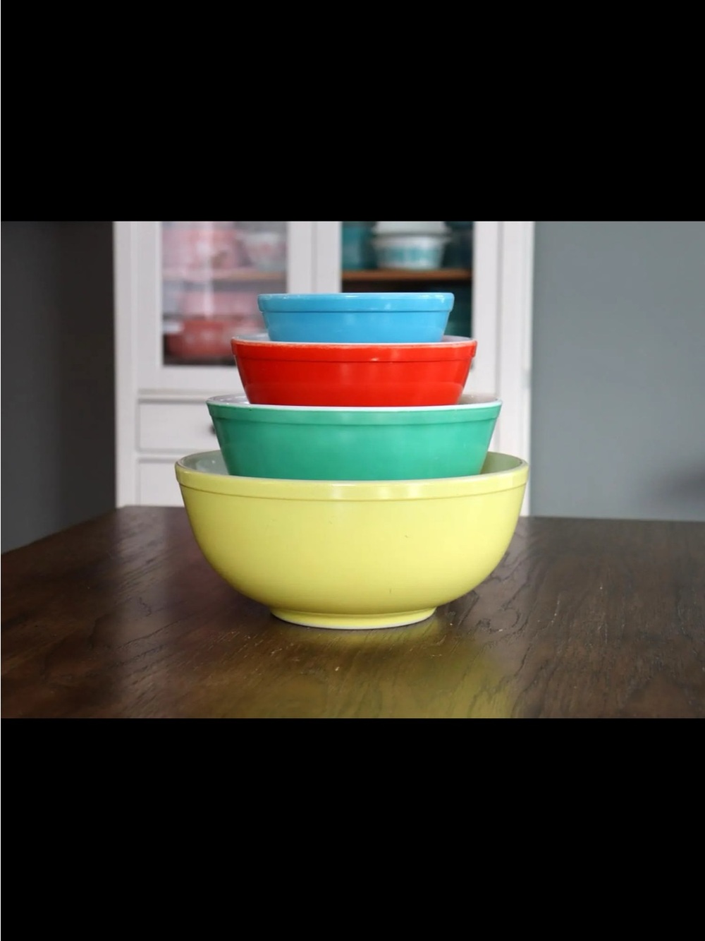 Vintage Pyrex Primary Color Mixing Bowl Set #401 #402 #403 #404 Nesting Set